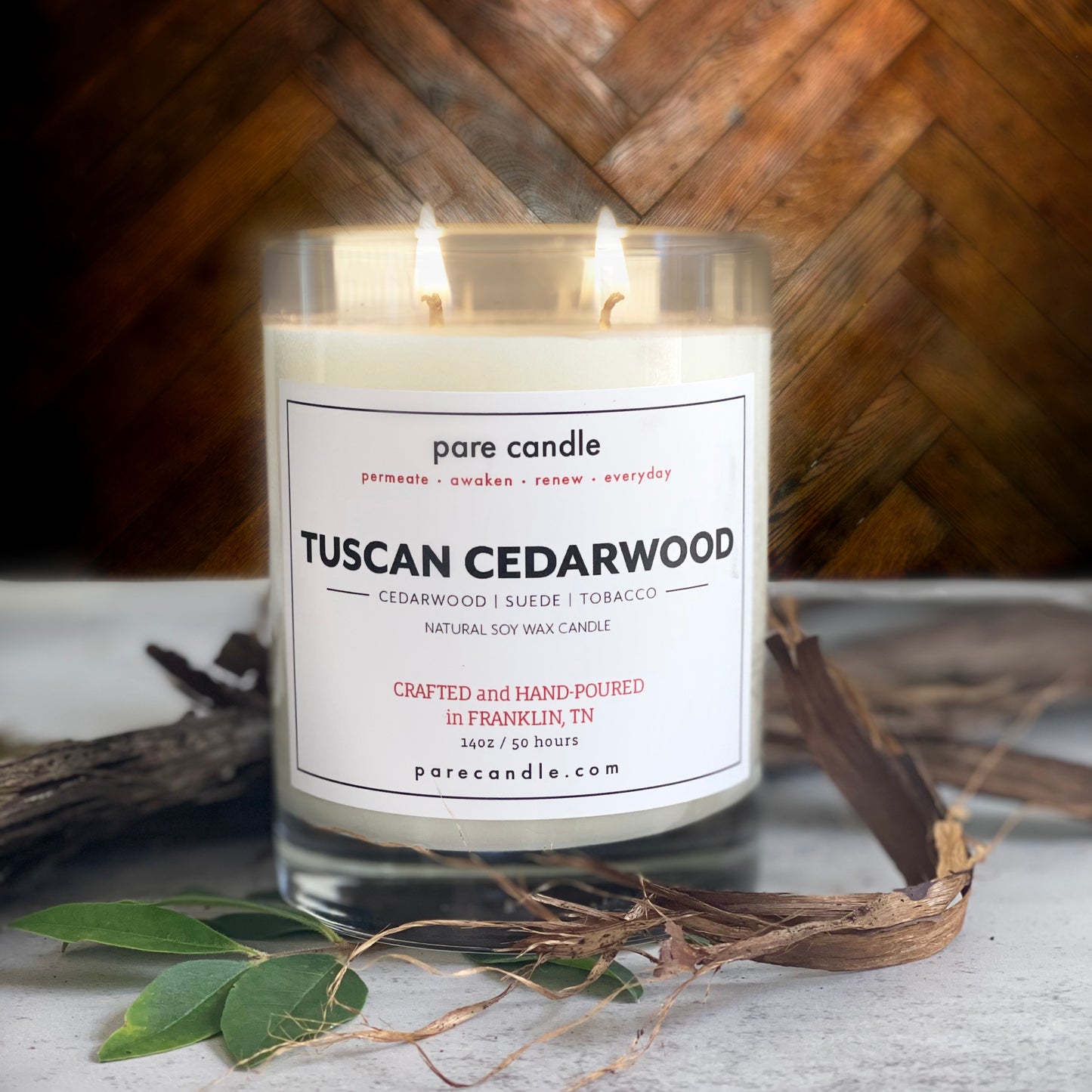 Pare Tuscan Cedarwood Glass